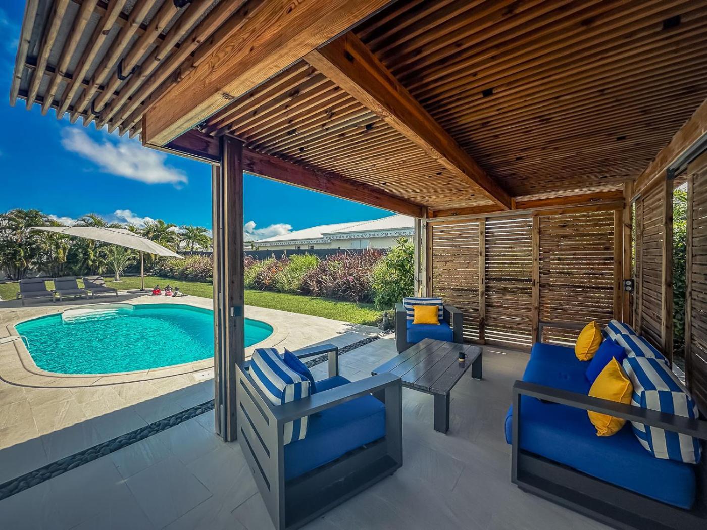 Villa Nomilou Beach Avec Acces Direct Plage Saint-Francois  Exterior foto